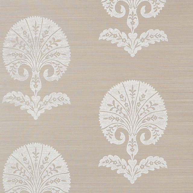Schumacher Wallcovering Ottoman Flower Sisal Fog 5008210 Wallcovering Paper CHINA </p><p>Repeat: H: HORZ. 33 1/2" (85CM) , V: VERT. 22" (56CM) 34 - My Fabric Connection - Schumacher Wallcovering Ottoman Flower Sisal Fog 5008210 Wallcovering Paper CHINA </p><p>Repeat: H: HORZ. 33 1/2" (85CM) , V: VERT. 22" (56CM) 34 - My Fabric Connection -