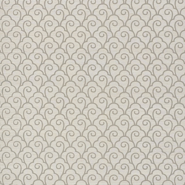Schumacher Wallcovering Scallop Filigree Sisal Fog 5008303 Wallcovering Paper CHINA </p><p>Repeat: H: HORZ. 3 3/4" (10CM) , V: VERT. 3 7/8" (10CM) 34 - My Fabric Connection - Schumacher Wallcovering Scallop Filigree Sisal Fog 5008303 Wallcovering Paper CHINA </p><p>Repeat: H: HORZ. 3 3/4" (10CM) , V: VERT. 3 7/8" (10CM) 34 - My Fabric Connection -