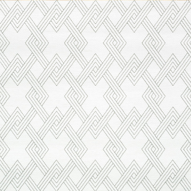 Schumacher Wallcovering Hix Embroidered Paperweave Grey 5008950 Wallcovering Paper INDIA </p><p>Repeat: H: HORZ. 3 3/4" (10CM) , V: VERT. 5 1/4" (13CM) 28 - My Fabric Connection - Schumacher Wallcovering Hix Embroidered Paperweave Grey 5008950 Wallcovering Paper INDIA </p><p>Repeat: H: HORZ. 3 3/4" (10CM) , V: VERT. 5 1/4" (13CM) 28 - My Fabric Connection -