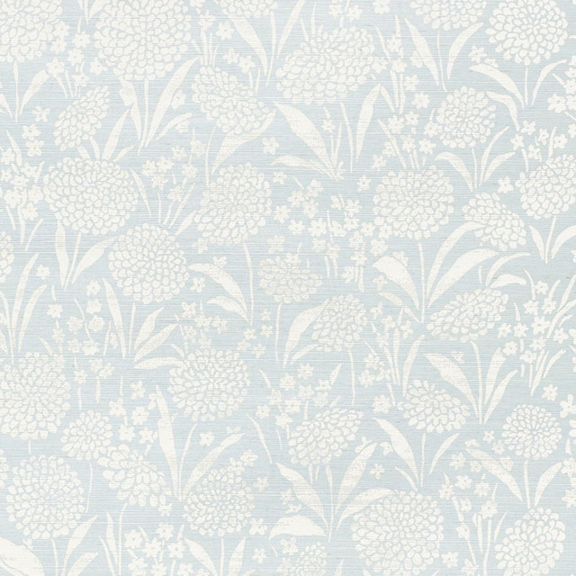 Schumacher Wallcovering Chrysanthemum Sisal Sky 5009780 Wallcovering Paper UNITED STATES OF AMERICA </p><p>Repeat: H: HORZ. 34" (86CM) , V: VERT. 34" (86CM) 34.5 - My Fabric Connection - Schumacher Wallcovering Chrysanthemum Sisal Sky 5009780 Wallcovering Paper UNITED STATES OF AMERICA </p><p>Repeat: H: HORZ. 34" (86CM) , V: VERT. 34" (86CM) 34.5 - My Fabric Connection -