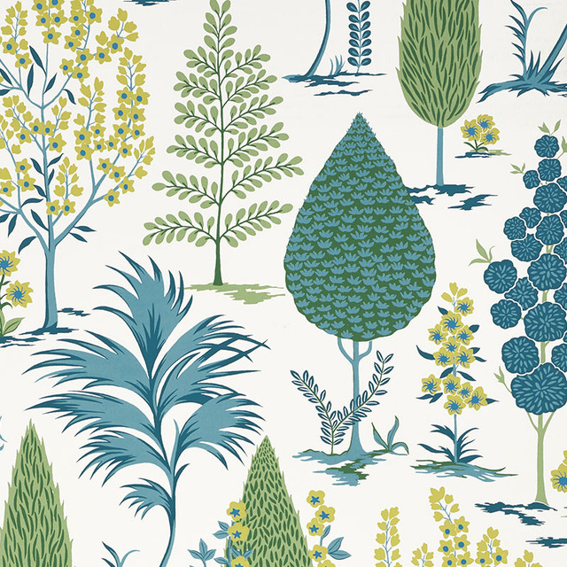 Schumacher Wallcovering Pandora Peacock 5009963 Wallcovering Paper UNITED STATES OF AMERICA </p><p>Repeat: H: HORZ. 13 1/2" (34CM) , V: VERT. 36" (91CM) 27 - My Fabric Connection - Schumacher Wallcovering Pandora Peacock 5009963 Wallcovering Paper UNITED STATES OF AMERICA </p><p>Repeat: H: HORZ. 13 1/2" (34CM) , V: VERT. 36" (91CM) 27 - My Fabric Connection -