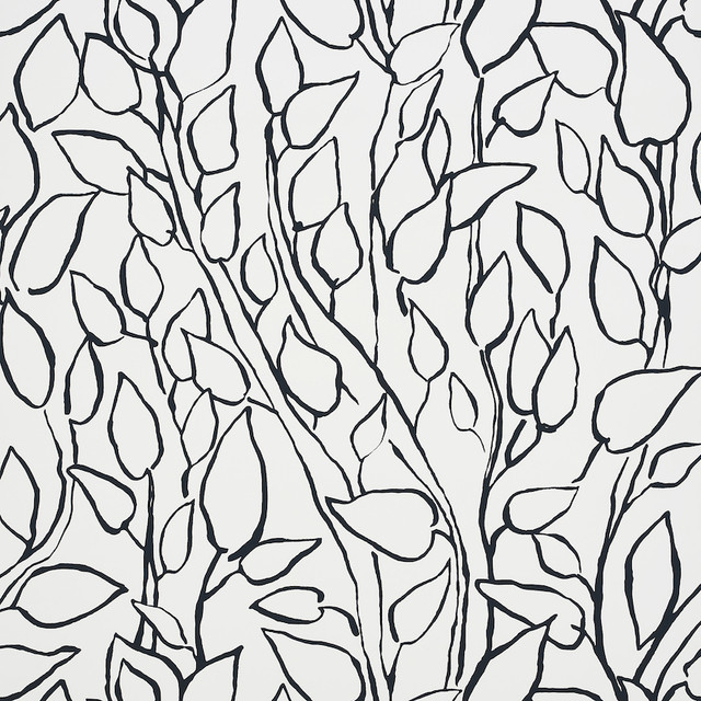 Schumacher Wallcovering Solandra Vine Black 5010071 Wallcovering Paper UNITED STATES OF AMERICA </p><p>Repeat: H: HORZ. 26 3/4" (68CM) , V: VERT. 25 1/8" (64CM) 26.75 - My Fabric Connection - Schumacher Wallcovering Solandra Vine Black 5010071 Wallcovering Paper UNITED STATES OF AMERICA </p><p>Repeat: H: HORZ. 26 3/4" (68CM) , V: VERT. 25 1/8" (64CM) 26.75 - My Fabric Connection -