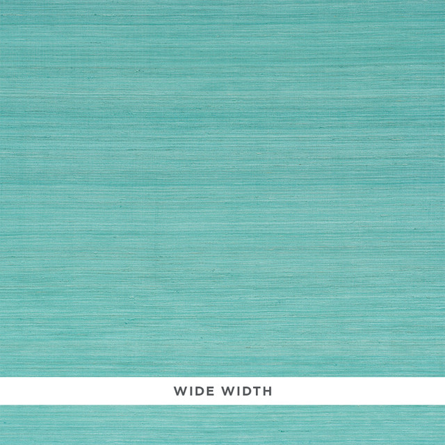 Schumacher Wallcovering Silk Strie Aqua 5010273 Wallcovering Paper SOUTH KOREA </p><p>Repeat: H: , V: 36 - My Fabric Connection -