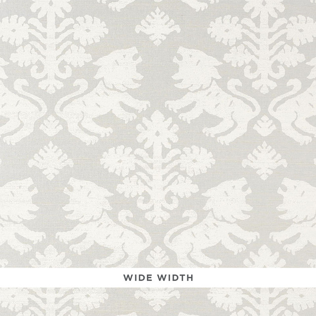 Schumacher Wallcovering Regalia Sisal Ivory On Silver 5010532 Wallcovering Paper UNITED STATES </p><p>Repeat: H: HORZ. 17" (43CM), V: VERT. 21 1/4" (54CM) 34 - My Fabric Connection -