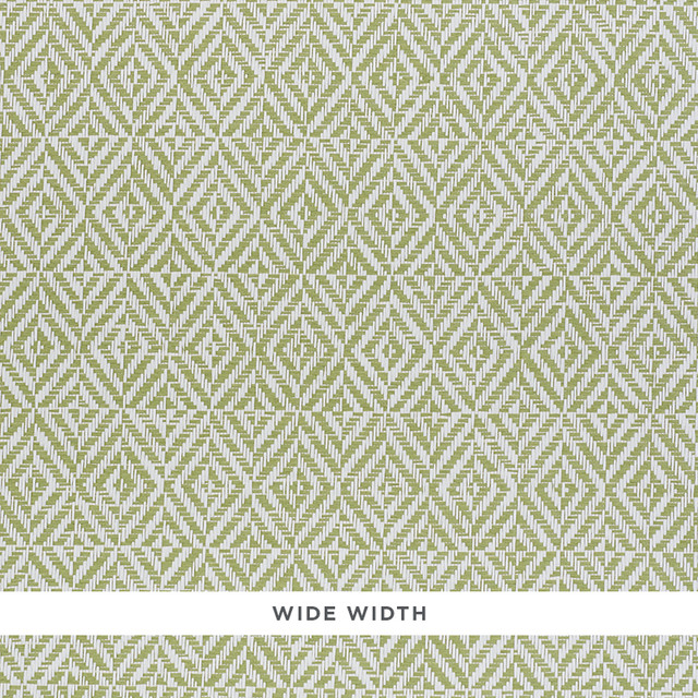 Schumacher Wallcovering Jubilee Paperweave Green 5011270 Wallcovering Paper CHINA </p><p>Repeat: H: HORZ. 2 3/8" (6CM) , V: VERT. 3 1/2" (9CM) 53 - My Fabric Connection -