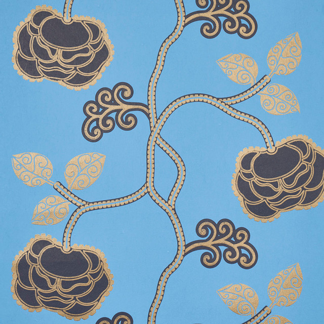 Schumacher Wallcovering Queen Fruit Lapis 5011412 Wallcovering Paper UNITED KINGDOM </p><p>Repeat: H: HORZ. 20 1/2" (52CM) , V: VERT. 28 1/2" (72CM) 20.5 - My Fabric Connection - Schumacher Wallcovering Queen Fruit Lapis 5011412 Wallcovering Paper UNITED KINGDOM </p><p>Repeat: H: HORZ. 20 1/2" (52CM) , V: VERT. 28 1/2" (72CM) 20.5 - My Fabric Connection -