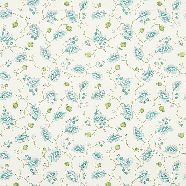Schumacher Wallcovering Maryam Vine Peacock 5011600 Wallcovering Paper UNITED STATES OF AMERICA </p><p>Repeat: H: HORZ. 13 1/2" (34CM), V: VERT. 11 5/8" (30CM) 27.5 - My Fabric Connection -