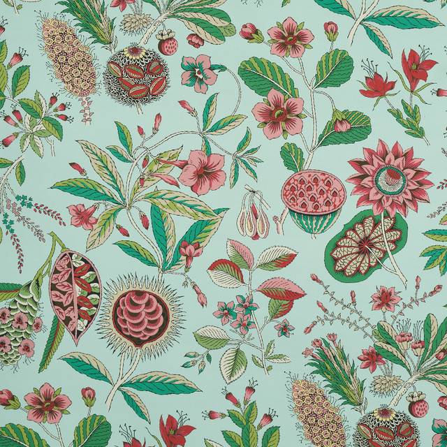 Schumacher Wallcovering Roca Redonda Mineral & Pink 5011621 Wallcovering Paper UNITED STATES OF AMERICA </p><p>Repeat: H: HORZ. 13" (33CM), V: VERT. 40" (102CM) 27 - My Fabric Connection -