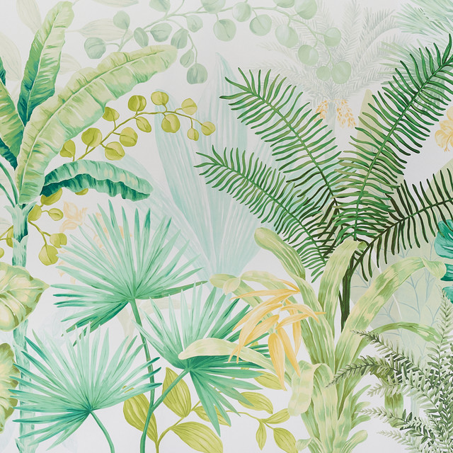 Schumacher Wallcovering Big Tropical Panel Set Green 5013270 Wallcovering Paper </p><p>Repeat: H: HORZ. 162" (411CM), V: VERT. 156? (396CM) 54" (137CM) - My Fabric Connection - Schumacher Wallcovering Big Tropical Panel Set Green 5013270 Wallcovering Paper </p><p>Repeat: H: HORZ. 162" (411CM), V: VERT. 156? (396CM) 54" (137CM) - My Fabric Connection -