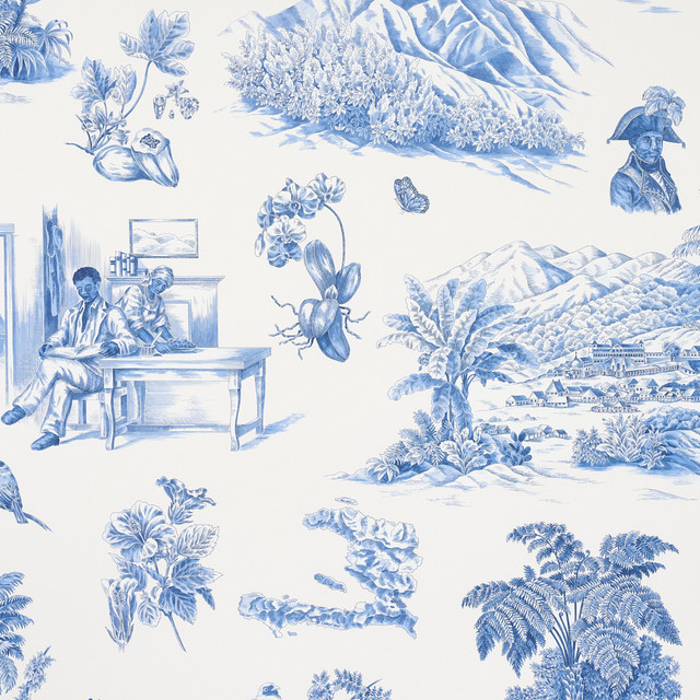 Schumacher Wallcovering Toussaint Toile Blue On Ivory 5013771 Wallcovering Paper </p><p>Repeat: H: HORZ. 54" (137CM), V: HORZ. 54" (137CM) 2.88888888888889 - My Fabric Connection - Schumacher Wallcovering Toussaint Toile Blue On Ivory 5013771 Wallcovering Paper </p><p>Repeat: H: HORZ. 54" (137CM), V: HORZ. 54" (137CM) 2.88888888888889 - My Fabric Connection -