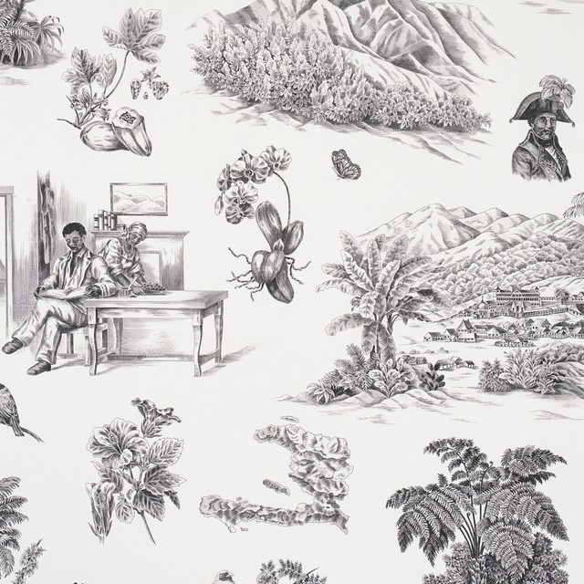 Schumacher Wallcovering Toussaint Toile Black On Ivory 5013770 Wallcovering Paper </p><p>Repeat: H: HORZ. 54" (137CM), V: HORZ. 54" (137CM) 2.88888888888889 - My Fabric Connection - Schumacher Wallcovering Toussaint Toile Black On Ivory 5013770 Wallcovering Paper </p><p>Repeat: H: HORZ. 54" (137CM), V: HORZ. 54" (137CM) 2.88888888888889 - My Fabric Connection -