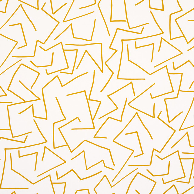 Schumacher Wallcovering Tangent Ochre 5014000 Wallcovering Paper UNITED STATES OF AMERICA </p><p>Repeat: H: HORZ. 54" (137CM), V: VERT. 90" (229CM) 54 1/2" (138CM) - My Fabric Connection - Schumacher Wallcovering Tangent Ochre 5014000 Wallcovering Paper UNITED STATES OF AMERICA </p><p>Repeat: H: HORZ. 54" (137CM), V: VERT. 90" (229CM) 54 1/2" (138CM) - My Fabric Connection -