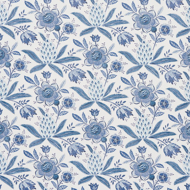 Schumacher Wallcovering Lafayette Botanical Cornflower 5013750 Wallcovering </p><p>Repeat: H: 13 1/2" (34CM), V: 10 1/2" (27CM) 27" (69CM) - My Fabric Connection - Schumacher Wallcovering Lafayette Botanical Cornflower 5013750 Wallcovering </p><p>Repeat: H: 13 1/2" (34CM), V: 10 1/2" (27CM) 27" (69CM) - My Fabric Connection -
