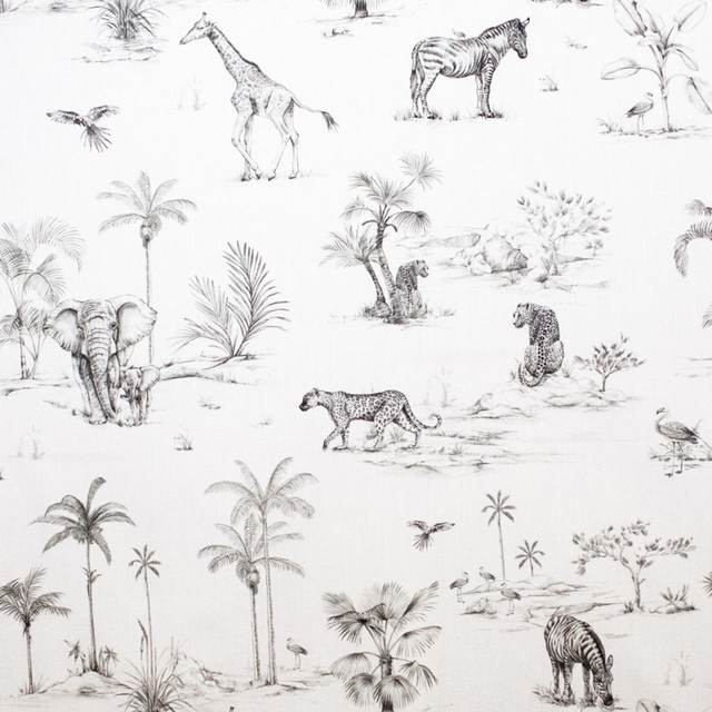 Greenhouse Fabric S5483 Ivory/Ebony M14: Memos by Color 100% Cotton India 7,500 double rubs </p><p>Repeat: 27" H, 27" V 54" - My Fabric Connection -