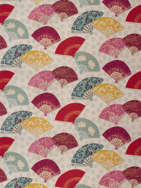 Fabricut Fabric 4603901 Exotic Fans Mulberry Isabelle De Borchgrave 100% Cotton China see fabric sample Horizontal: 27 inches and Vertical: 25.25 inches 54 inch min (See samples) - My Fabric Connection - Fabricut Fabric 4603901 Exotic Fans Mulberry Isabelle De Borchgrave 100% Cotton China see fabric sample Horizontal: 27 inches and Vertical: 25.25 inches 54 inch min (See samples) - My Fabric Connection -