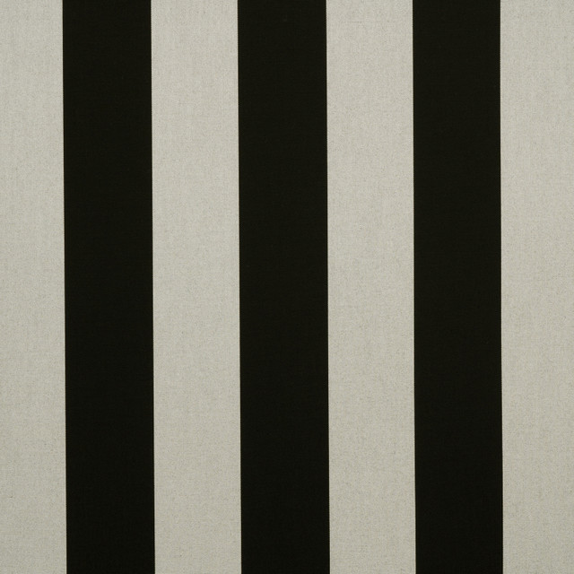 Sunbrella Fabric 5704 Beaufort Black / White 6 Bar Sunbrella Awning Stripes 100% Sunbrella® Acrylic USA or Imported 10-Year Horizontal: and Vertical: 46 in. - My Fabric Connection -