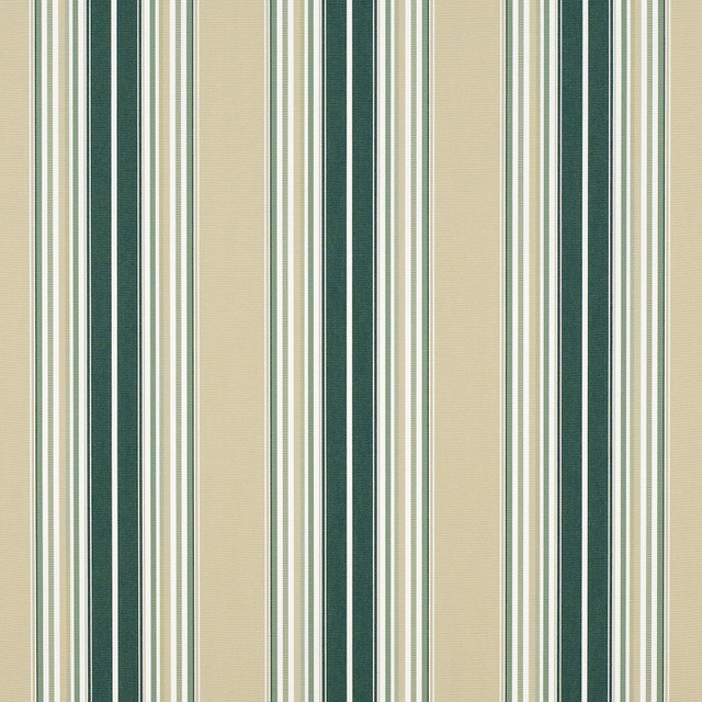 Sunbrella Fabric 4932 Forest / Beige / Natural / Sage Fancy Sunbrella Awning Stripes 100% Sunbrella® Acrylic USA or Imported 10-Year Horizontal: and Vertical: 46 in. - My Fabric Connection -