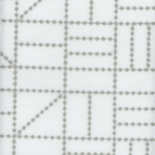 Heritage Fabric Dominoes Silver - 100% Polyester USA or Imported Horizontal: and Vertical: 54" - My Fabric Connection -