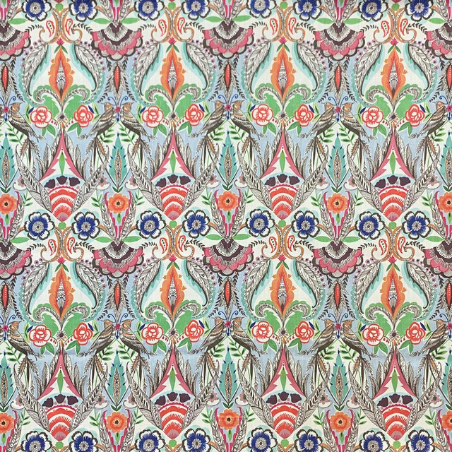 Magnolia Fabric Deja Festival - 95 Cotton, 5 Linen Usa 30,000 + Horizontal: 9" and Vertical: 17.5" 54 - My Fabric Connection -