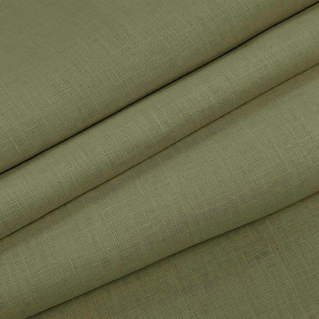 Magnolia Fabric Emma Linen Moss - 100 % Linen India 20000 Horizontal: 0 and Vertical: 0 54" - My Fabric Connection -
