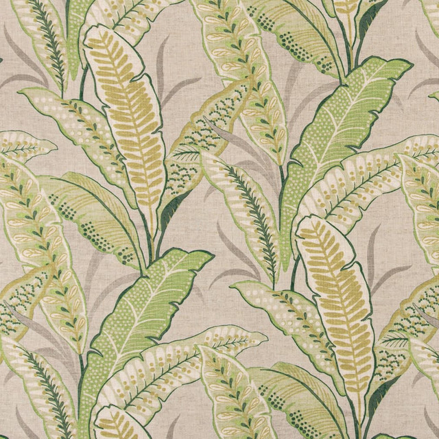 Charlotte Fabric D3306 Leaf Linen Prints 95% Polyester, 5% Linen Asia Exceeds 100,000 Wyzenbeek Rubs (Heavy Duty) </p><p>Repeat: Horizontal 28" x Vertical 26" 54 Inches - My Fabric Connection -