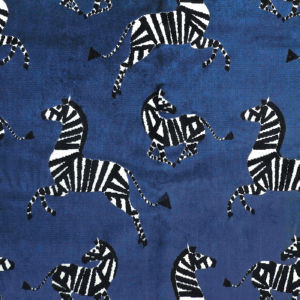 Norbar Fabric Fable Sapphire HEIRLOOM 80% VISCOSE 20% POLYESTER INDIA 20"V 13 1/2"H 54 - My Fabric Connection -