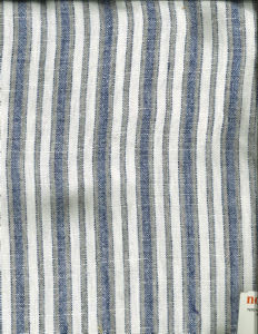 Norbar Fabric Lawson Indigo 424 LINCHEX 100% LINEN INDIA 1 3/8"H 54" - My Fabric Connection -
