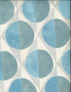 Norbar Fabric Montage Sky 201 MONTAGE 100% POLYESTER SPAIN 13 1/2"V 27 1/6"H 54" - My Fabric Connection -