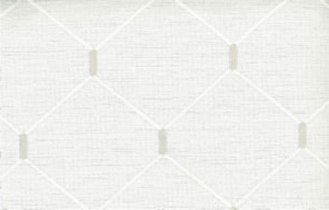 Norbar Fabric Aspen White 130 PANDORA 66% POLYESTER 34% COTTON INDIA 6 3/8"V 6 3/8"H 53 - My Fabric Connection -