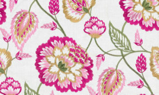Norbar Fabric Landis Berry PANDORA 52% COTTON 48% POLYESTER INDIA 9 1/2"V 12 3/4"H 51 - My Fabric Connection -