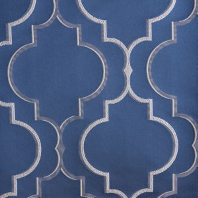 Norbar Fabric Albany Midnight SENSATION 93% POLYESTER 6% LUREX INDIA 10"V 9"H 54 - My Fabric Connection -