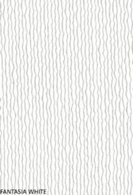 Norbar Fabric Fantasia White 1 SHEER PASSION 100% POLYESTER TURKEY 118 - My Fabric Connection -