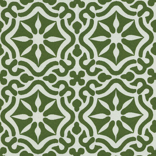 SolarShade Fabric Tilework 208 Grass 100% Solution Dyed Polyester CN 20,000 Double Rubs (Wyzenbeek) </p><p>Repeat: Horizontal: 7.25 in. (18.4 cm) up the roll and Vertical: 7.37 in. (18.7 cm) across the roll 54 in. (137 cm) - My Fabric Connection -