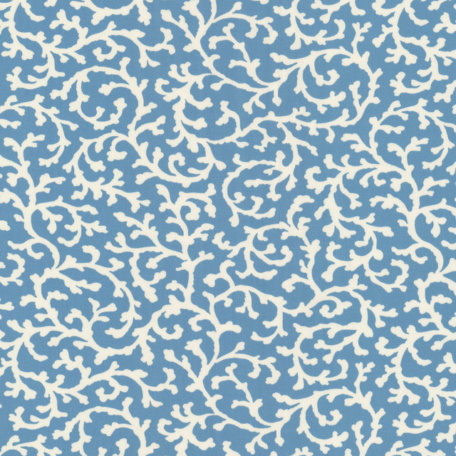 Stout Fabric Cozumel 1 Blue RAINBOW LIBRARY HAZE/SKY 100%COT PAKISTAN Horizontal: 13.500 and Vertical: 12.625 55 in - My Fabric Connection -