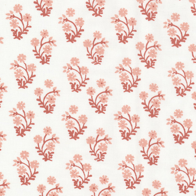 Stout Fabric Lemans 2 Primrose RAINBOW LIBRARY GINGER/POPPY 58%LIN 42%COT INDIA Horizontal: 3.250 and Vertical: 2.875 54 in - My Fabric Connection -