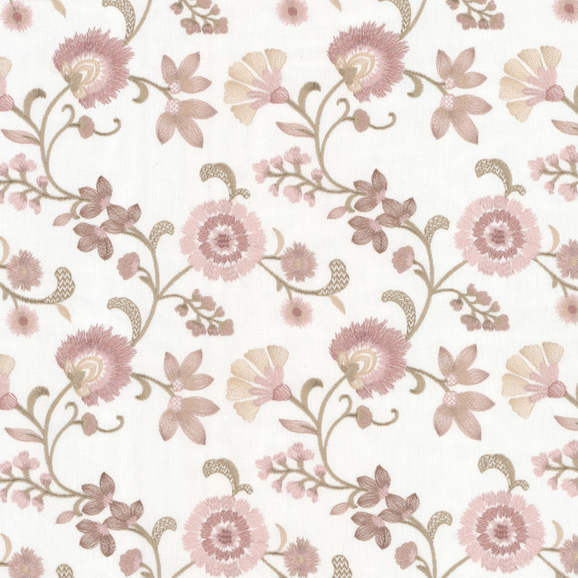 Stout Fabric Backyard 1 Petal RAINBOW LIBRARY GINGER/POPPY 52%COT 48%POL INDIA Horizontal: 8.750 and Vertical: 9.250 52 in - My Fabric Connection -