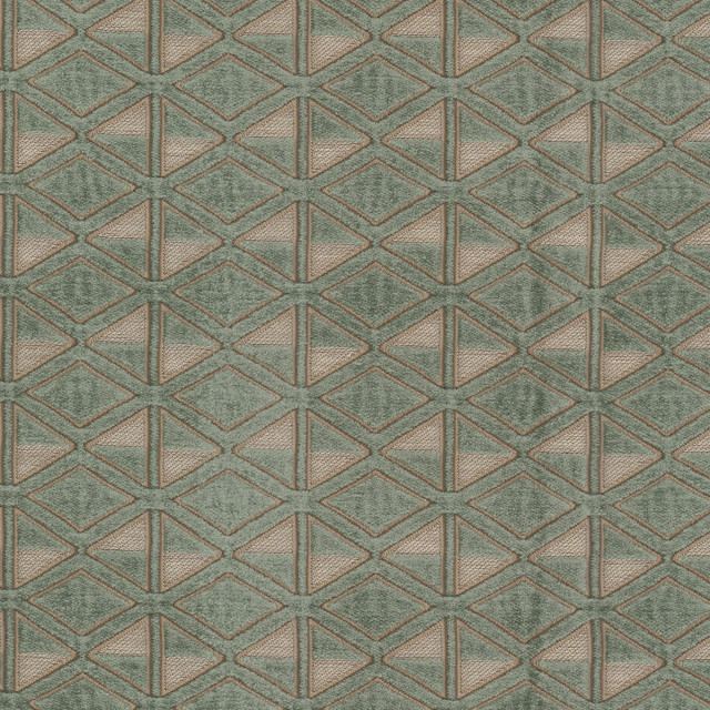 Stout Fabric Quakertown 2 Jungle RAINBOW LIBRARY SAGE/CYPRESS 60%SVI 24%POL 16%COT INDIA Horizontal: 2.750 and Vertical: 1.750 54 in - My Fabric Connection -