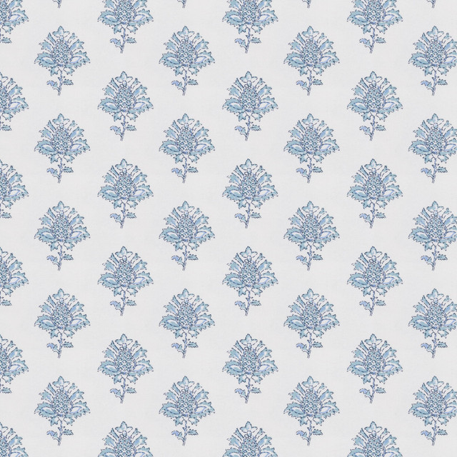 Aoc Fabric Sedalia 2 Marine THE ART OF COLOR DOWN THE LANE 100%COT INDIA Horizontal: 4.500 and Vertical: 3.250 56 in - My Fabric Connection -