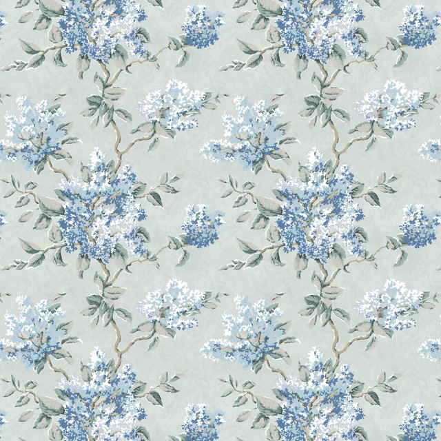 Bassett Mcnab Fabric 7829-4 Lilacs Fern BASSETT MCNAB WOODLANDS 49%LIN 38%COT 13%NYL UK Horizontal: 26.375 and Vertical: 25.250 55 in - My Fabric Connection -