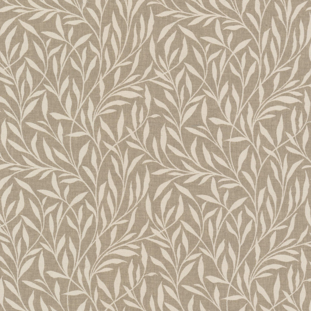 Stout Fabric Ragtime 1 Taupe RAINBOW LIBRARY ALMOND/GRANITE 70%SVI 30%LIN INDIA Horizontal: 9.250 and Vertical: 8.625 55 in - My Fabric Connection -