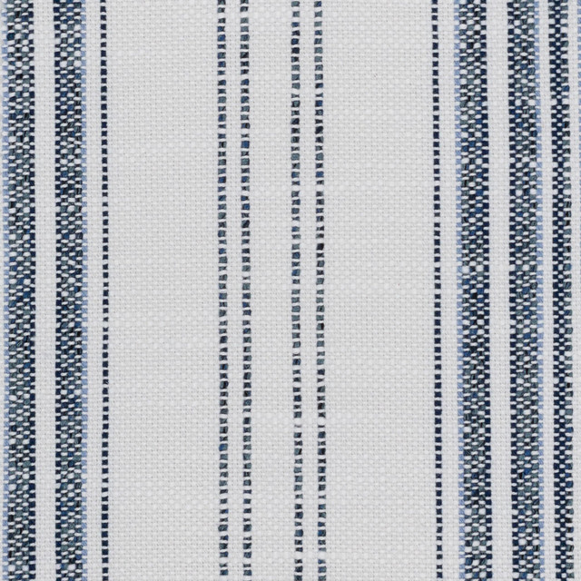 Stout Fabric Kokomo 3 Baltic JUST STRIPES BLUE/SPRING 91%POL 9%NOL USA Horizontal: 0.125 and Vertical: 8.250 56 in - My Fabric Connection -