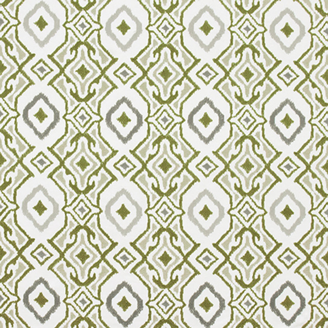 Forever Means Grass by Carole Designer Fabric Artisan Base: 100% Cotton. Embr: 60% Cotton, 40% Spun Poly INDIA N/A 15"V, 6 1/2" H 52" - Swanky Fabrics -