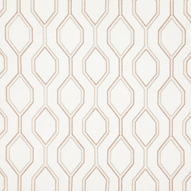 Going My Way Clay by Carole Designer Fabric Dawn & Dusk Base: 70% Cotton, 25% Polyester, 5% Linen, Embr: 61% Cotton, 22% Polyester, 13% Rayon, 4% Linen India N/A 7 3/4" V, 6 1/2" H 52" - Swanky Fabrics -