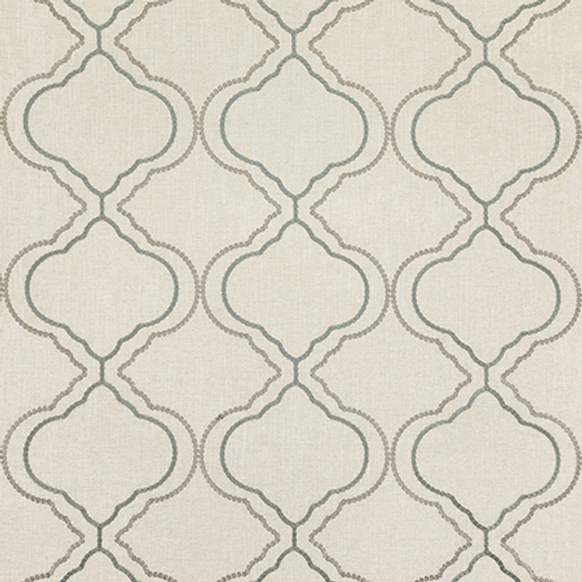 Opening Ceremony Spa by Carole Designer Fabric Dewdrop 50% Polyester, 25% Viscose, 17% Cotton, 8% Linen India N/A 9 1/4" V, 10 3/4" H 53" - Swanky Fabrics -