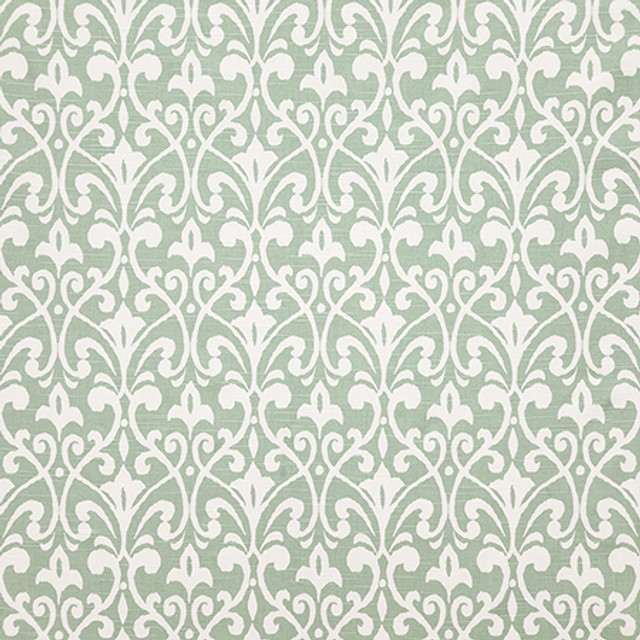 Prince Of Spruce by Carole Designer Fabric Dewdrop 100% Cotton Pakistan 30,000 WYZENBEEK DOUBLE RUBS 8 1/2" V, 6 3/4" H 54" - Swanky Fabrics -
