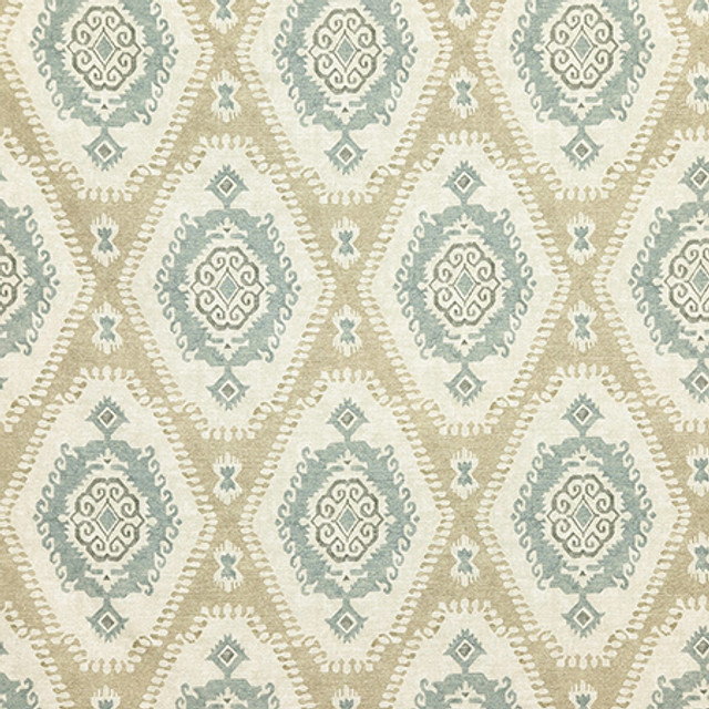 Thornwood Ecru by Carole Designer Fabric Dewdrop 100% Cotton Spain 30,000 WYZENBEEK DOUBLE RUBS 18" V, 4 1/2" H HD 54" - Swanky Fabrics -