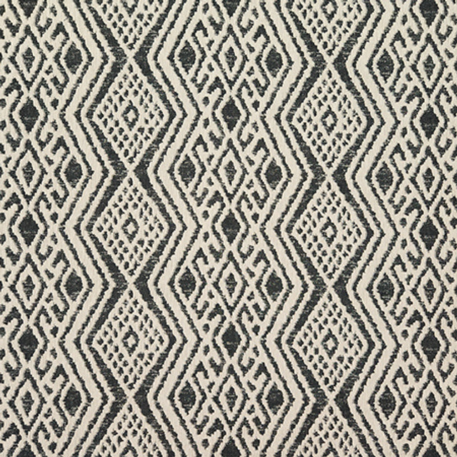 Double Sided Charcoal by Carole Designer Fabric Earth & Stone 79% Cotton, 21% Polyester India N/A 7 7/8" V, 13 3/8" H 52.75" - Swanky Fabrics -