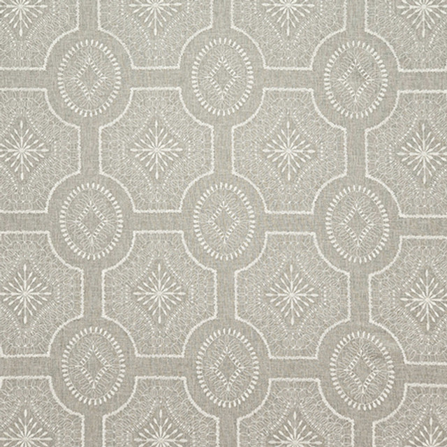 Hustle And Bustle Dove by Carole Designer Fabric Earth & Stone 64% Polyester, 36% Cotton India N/A 9 1/4" V, 8 3/4" H 52" - Swanky Fabrics -