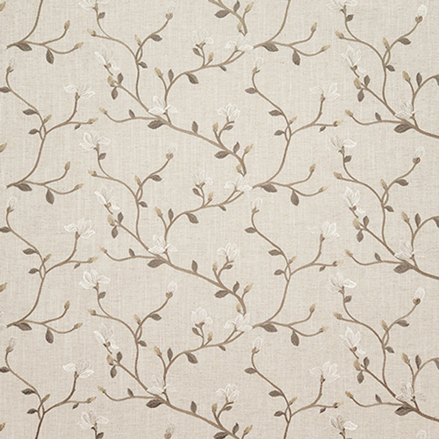 Season Opener Mocha by Carole Designer Fabric Earth & Stone 52% Polyester, 21% Viscose, 18% Cotton, 9% Linen India N/A 9 1/2" V, 16 3/4" H 51" - Swanky Fabrics -