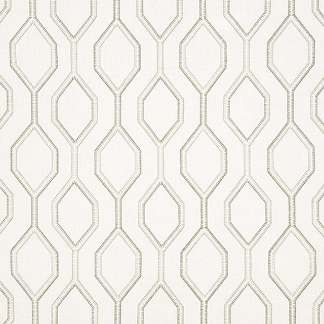 Going My Way Fern by Carole Designer Fabric Evergreen Base: 70% Cotton, 25% Polyester, 5% Linen, Embr: 61% Cotton, 22% Polyester, 13% Rayon, 4% Linen India N/A 7 3/4" V, 6 1/2" H 52" - Swanky Fabrics -